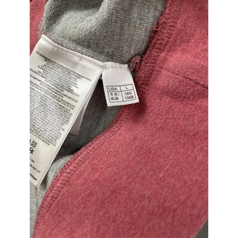 Brooks Brothers Mens Pullover Large Pink 1/4 Zip Long Sleeve Preppy Golf Coastal